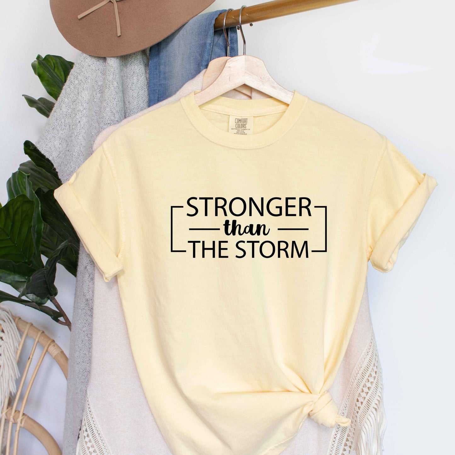 Stronger Than The Storm | Garment Dyed Tee