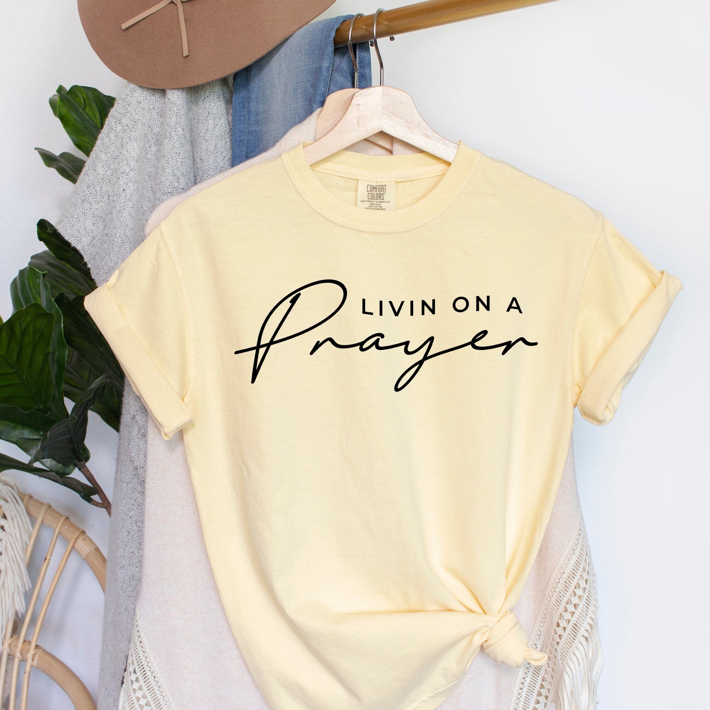 Livin On A Prayer | Garment Dyed Tee