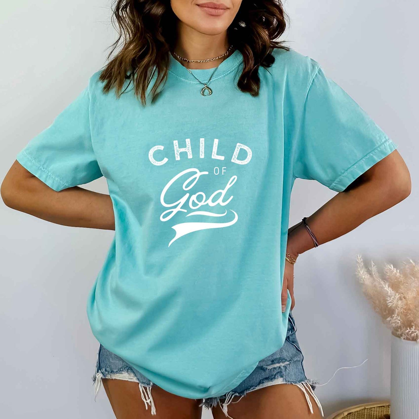 Child Of God Distressed | Garment Dyed Tee