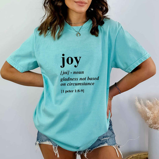 Joy Scripture | Garment Dyed Tee