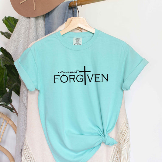 Not Perfect Forgiven Cross | Garment Dyed Tee