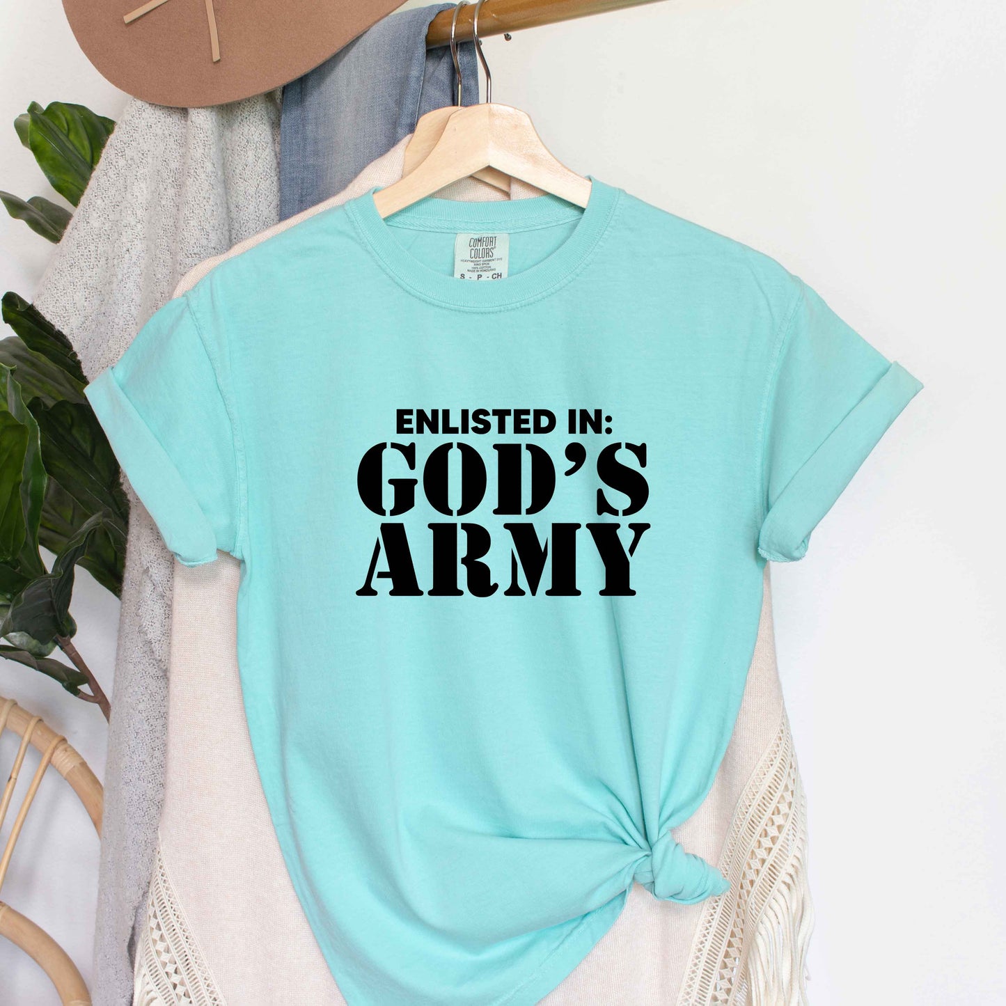 Enlist In God's Army | Garment Dyed Tee