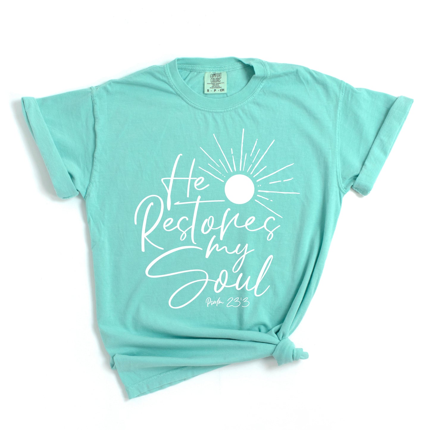 He Restores My Soul | Garment Dyed Tee