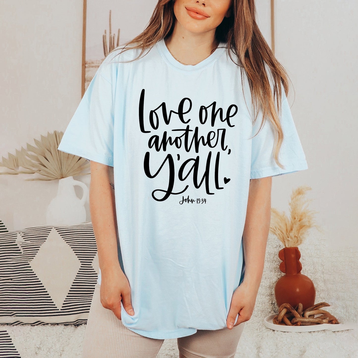 Love One Another Y'all | Garment Dyed Tee