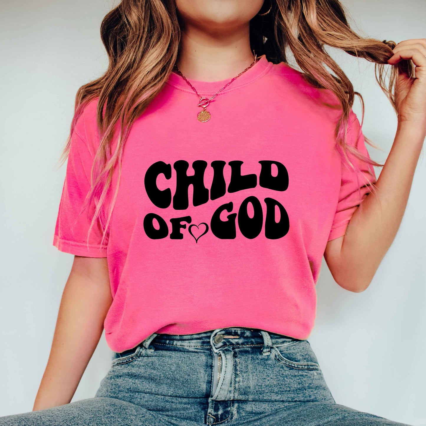 Child Of God Heart | Garment Dyed Tee