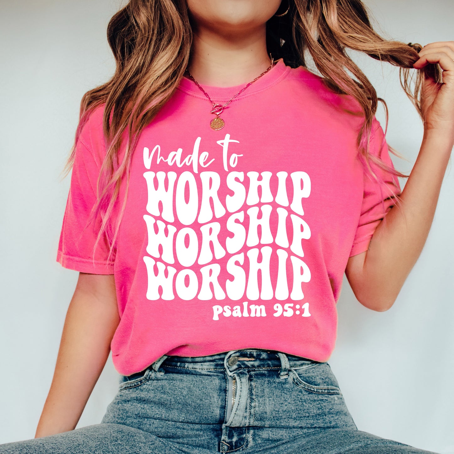 Made To Worship Wavy | Garment Dyed Tee