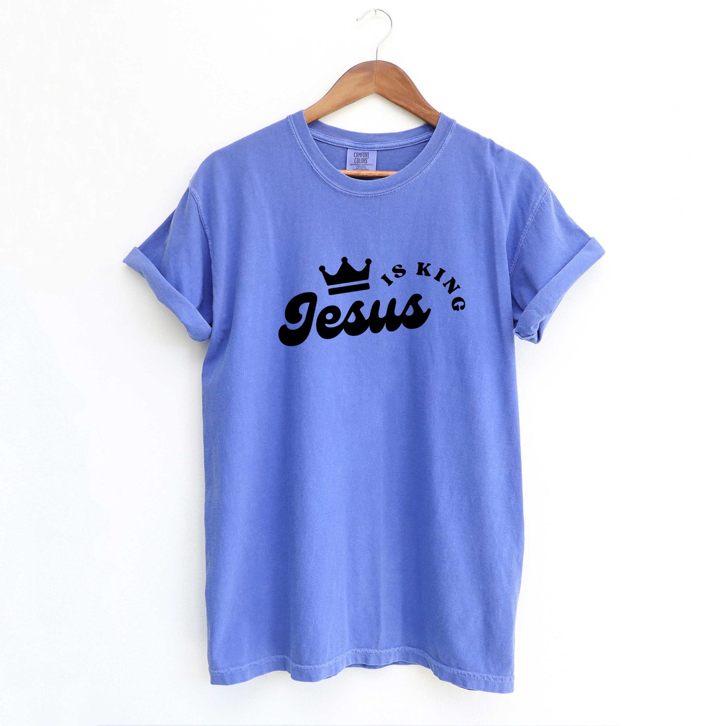 Jesus Is The King Crown | Garment Dyed Tee