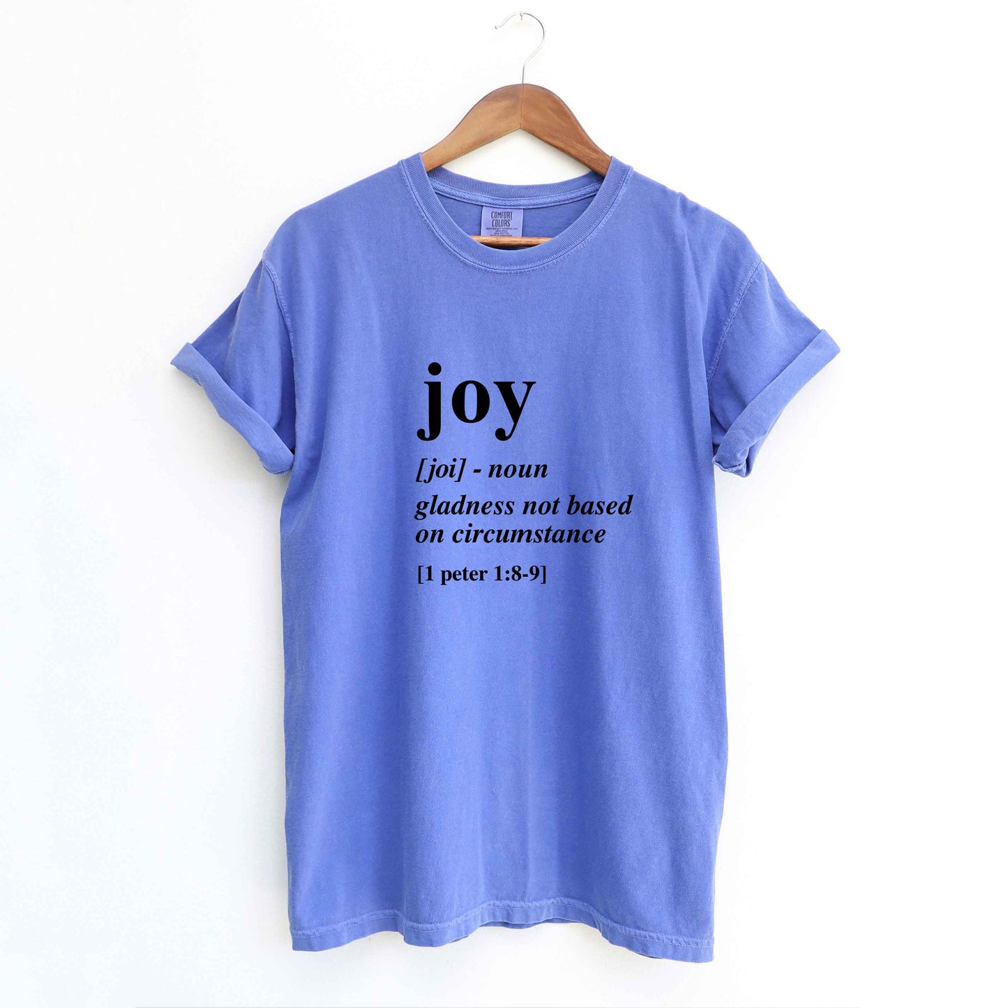 Joy Scripture | Garment Dyed Tee