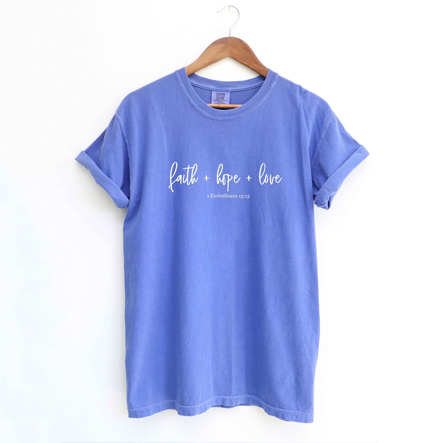 Faith Hope Love Scripture | Garment Dyed Tee