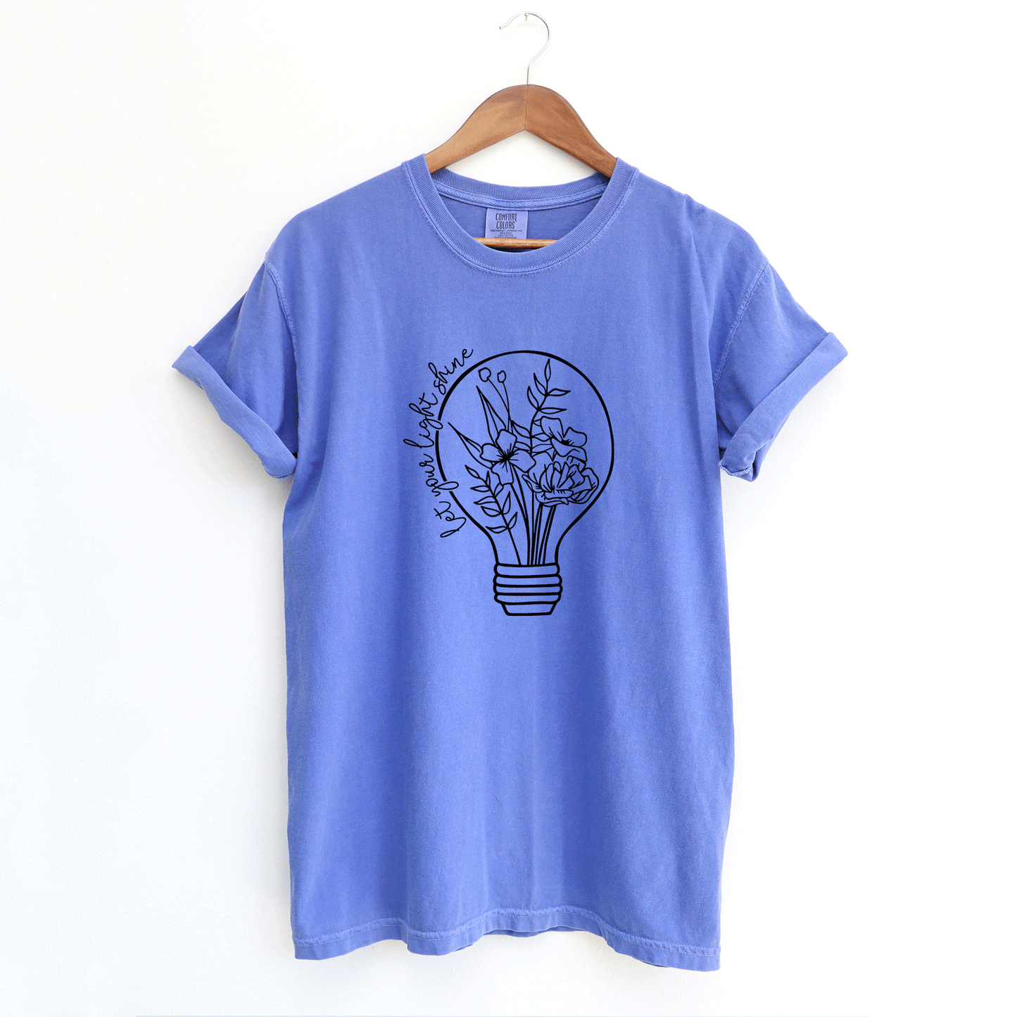 Let Your Light Shine Bulb | Garment Dyed Tee