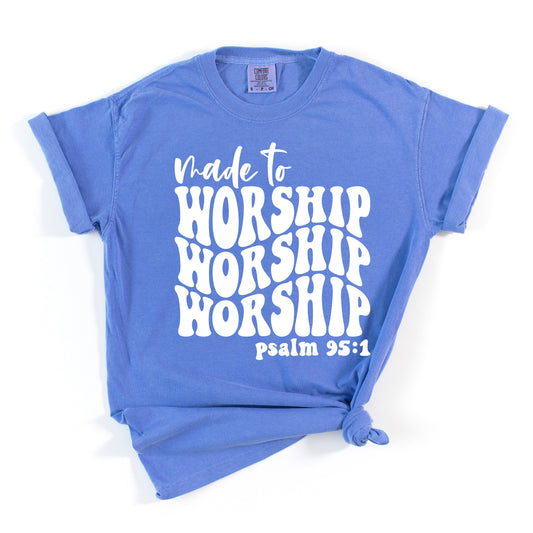 Made To Worship Wavy | Garment Dyed Tee