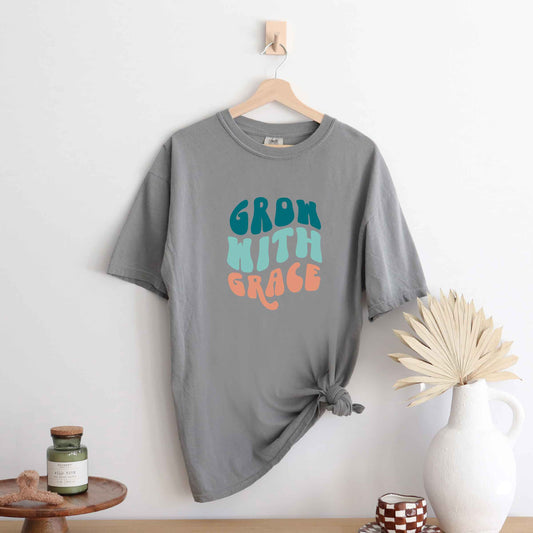 Retro Grow With Grace | Garment Dyed Tee