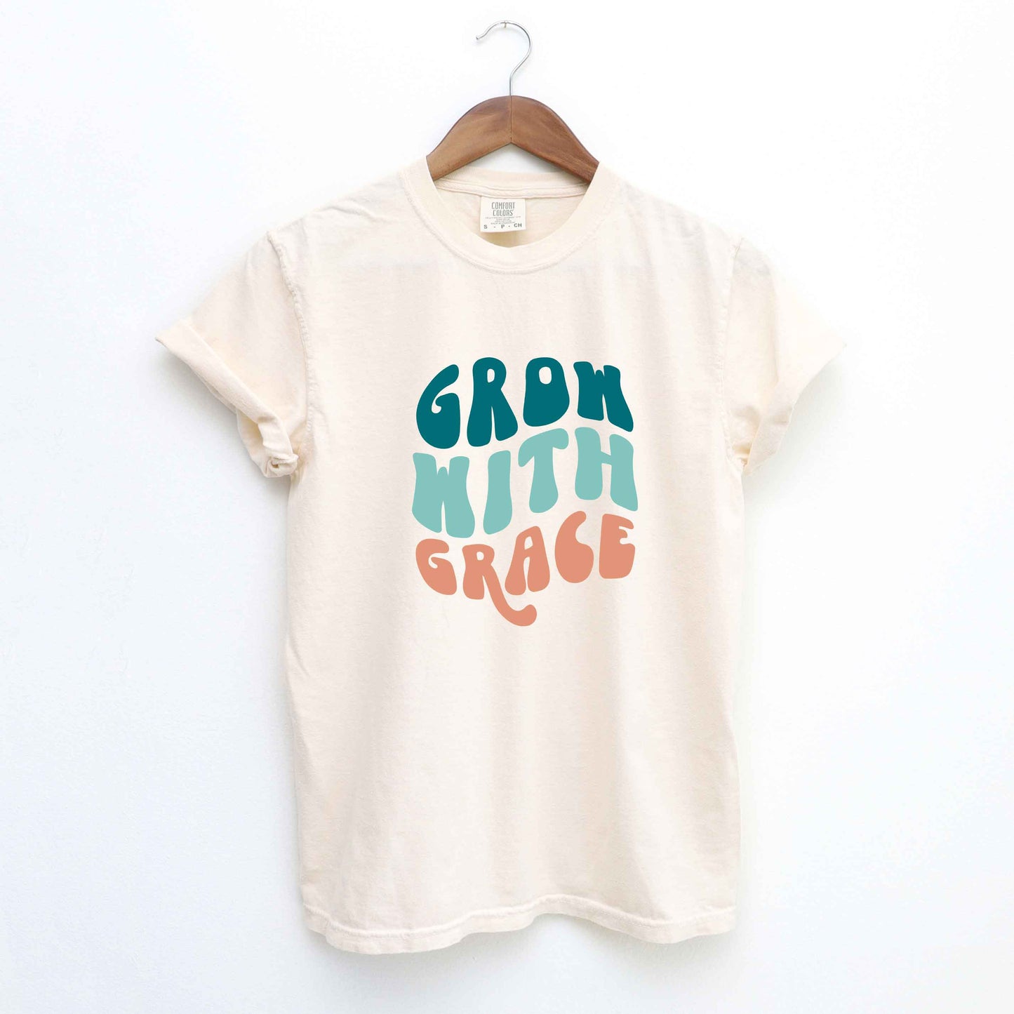 Retro Grow With Grace | Garment Dyed Tee