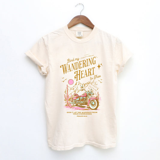 Bind My Wandering Heart Motorcycle | Garment Dyed Tee