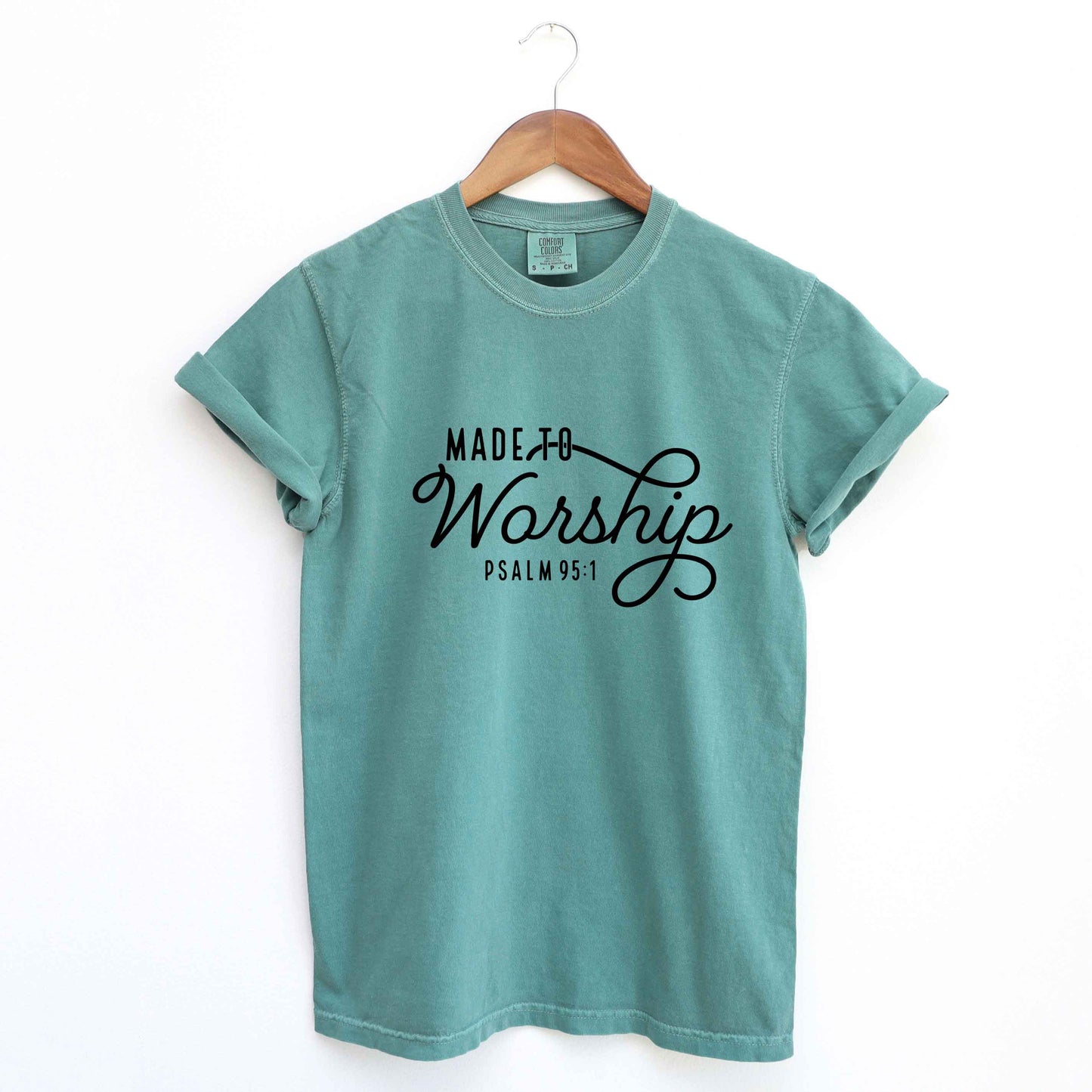 Made To Worship Scripture | Garment Dyed Tee