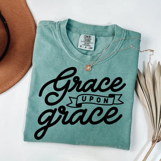 Grace Upon Grace | Garment Dyed Tee