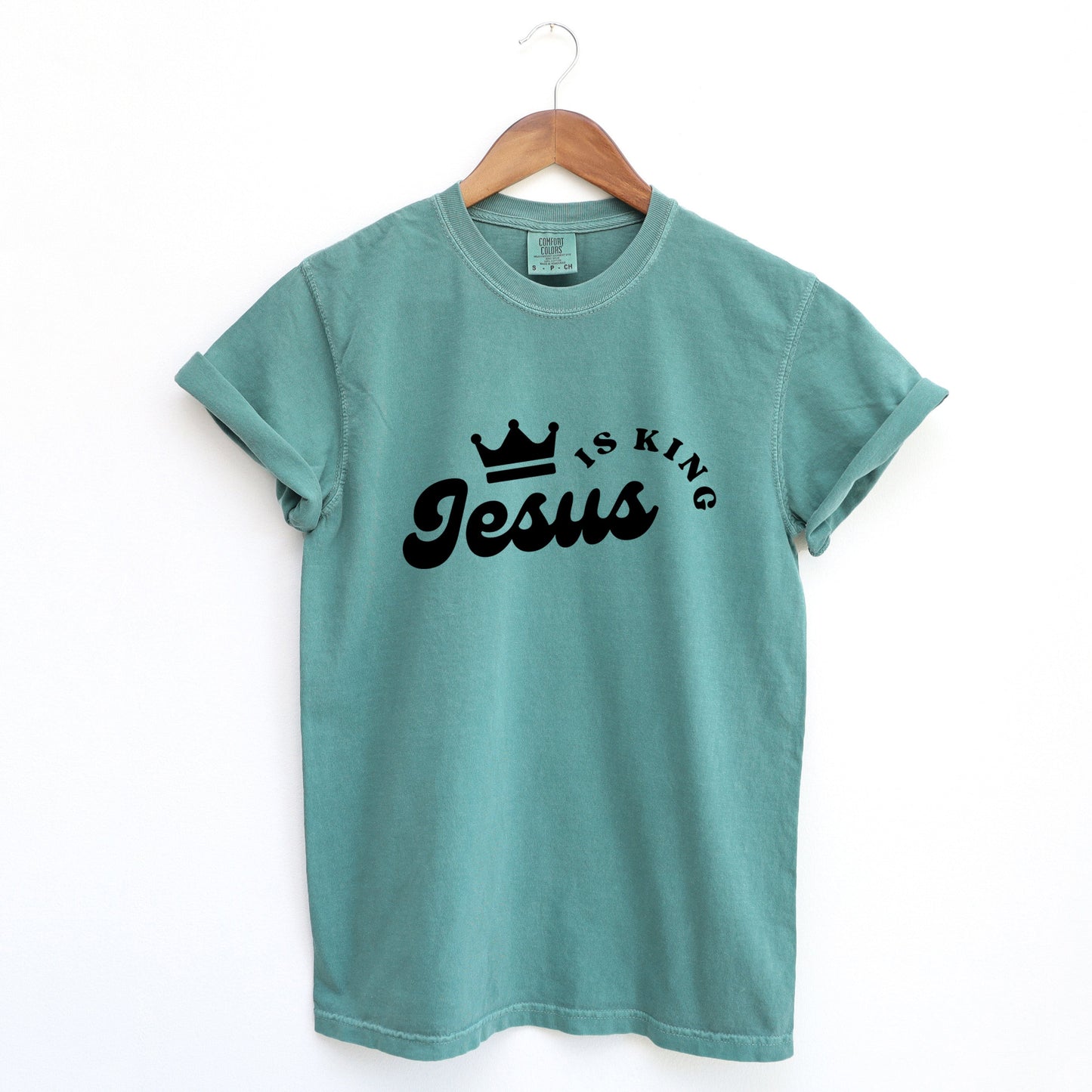 Jesus Is The King Crown | Garment Dyed Tee