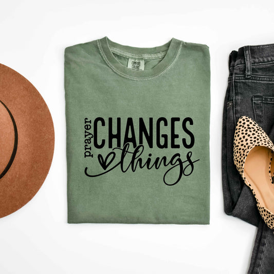 Prayer Changes Everything | Garment Dyed Tee