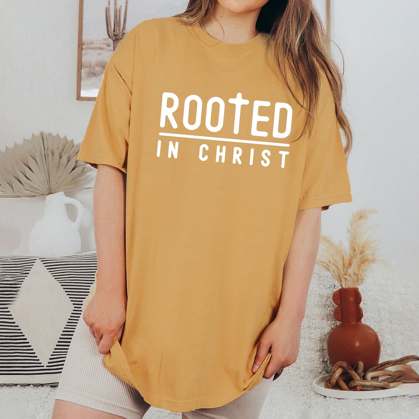 Rooted In Christ | Garment Dyed Tee