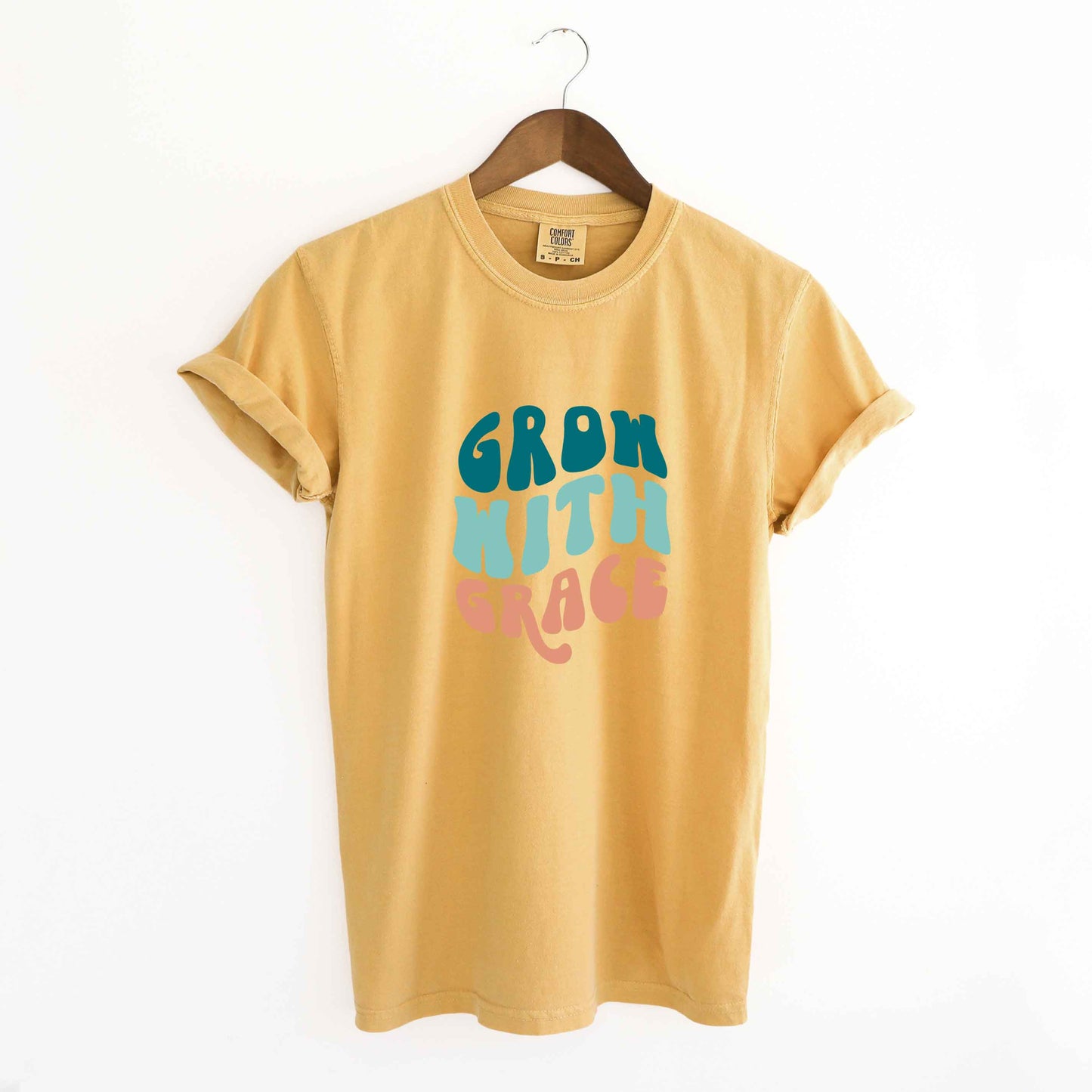 Retro Grow With Grace | Garment Dyed Tee