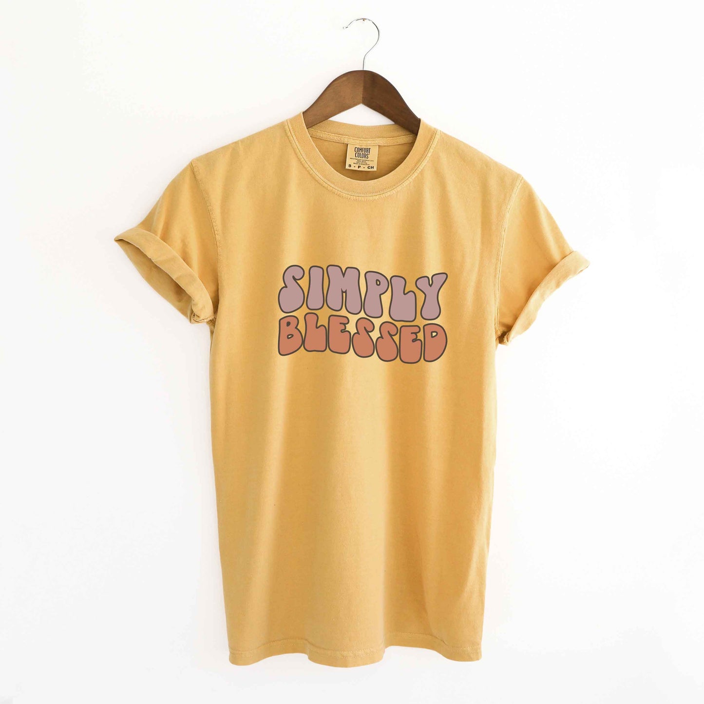 Retro Simply Blessed | Garment Dyed Tee