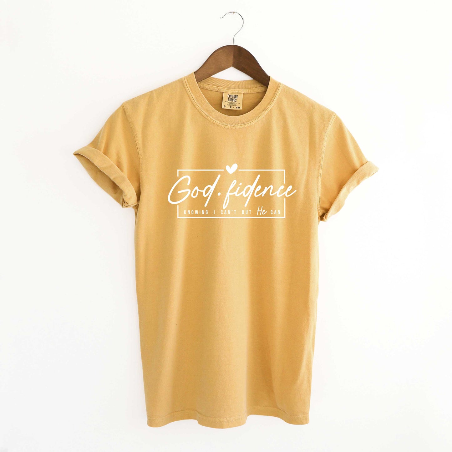 Godfidence Knowing I Can't But He Can | Garment Dyed Tees