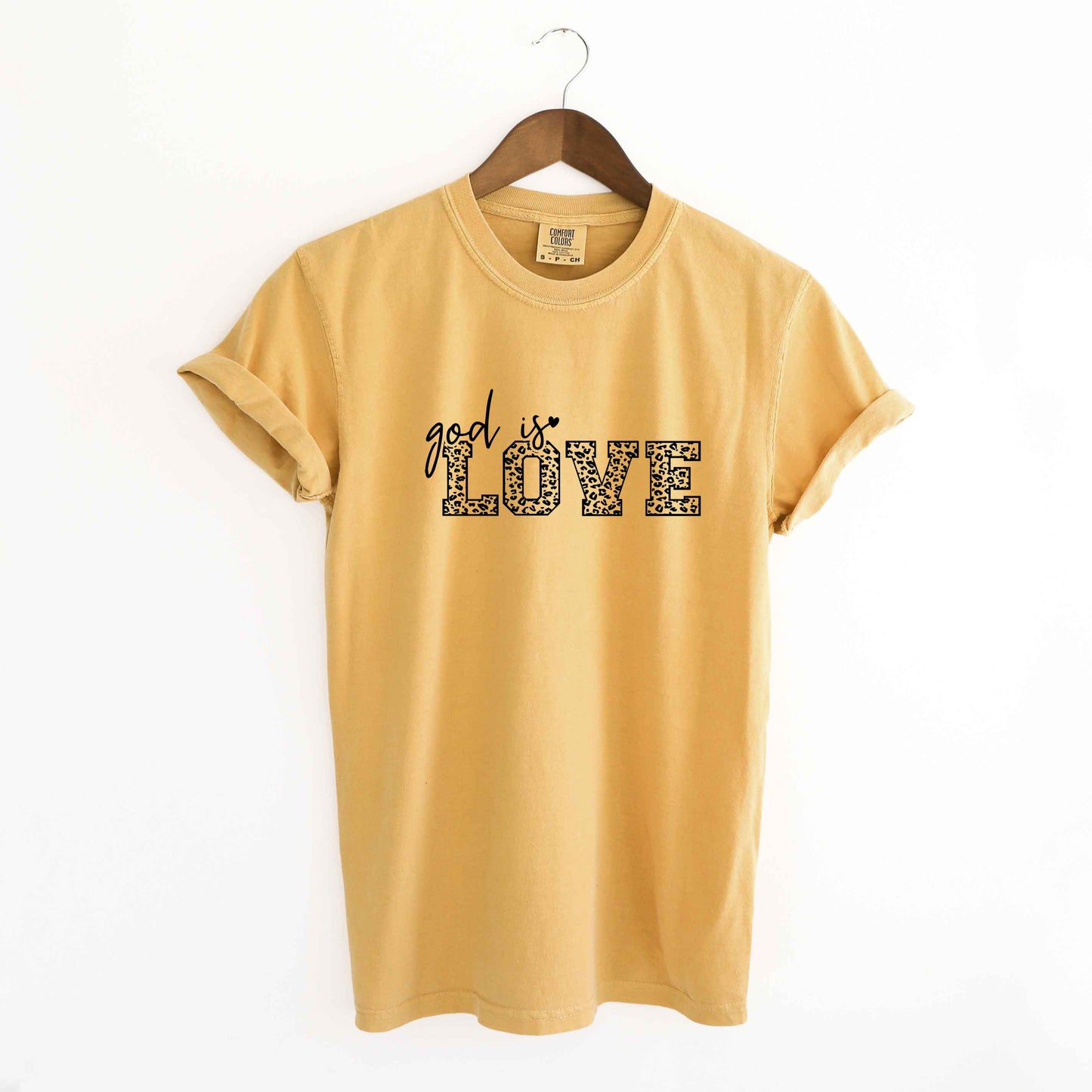 God Is Love Leopard | Garment Dyed Tee