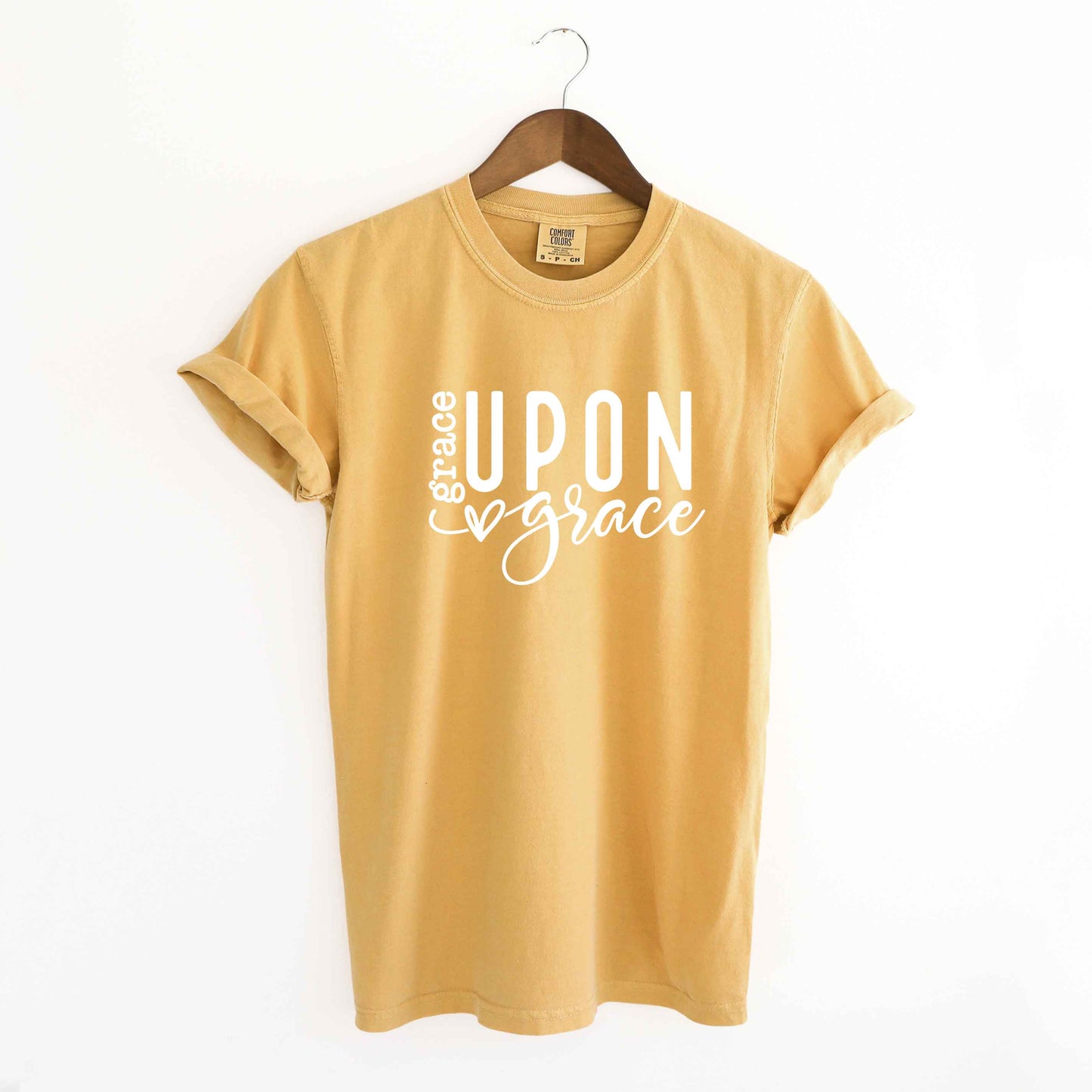 Grace Upon Grace Heart | Garment Dyed Tee