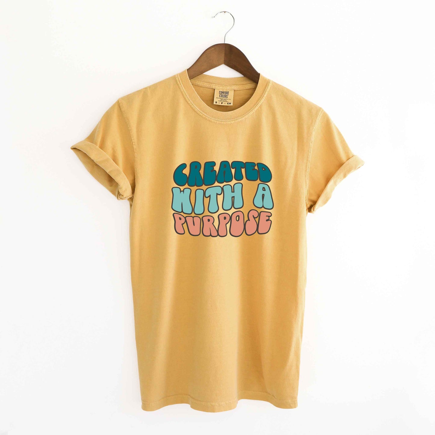 Retro Created With A Purpose | Garment Dyed Tee