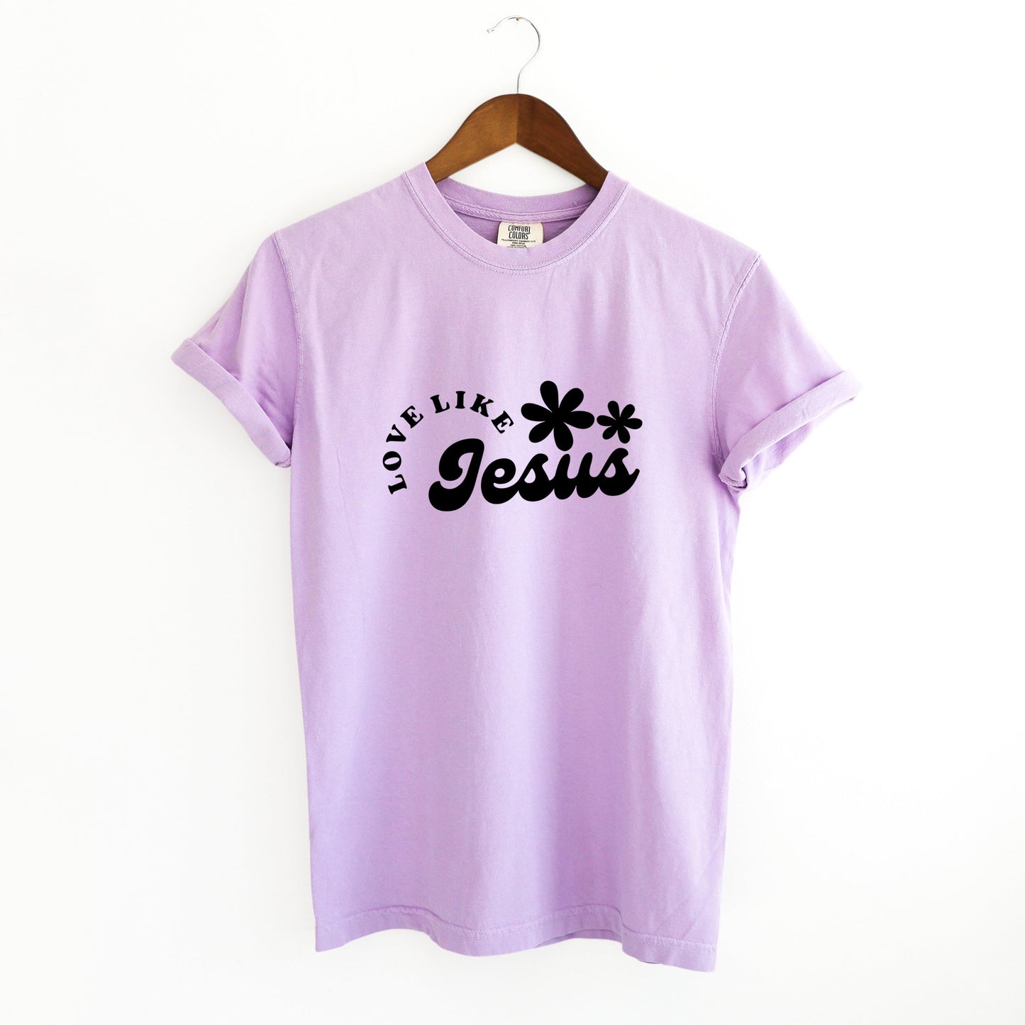 Love Like Jesus Flowers | Garment Dyed Tee