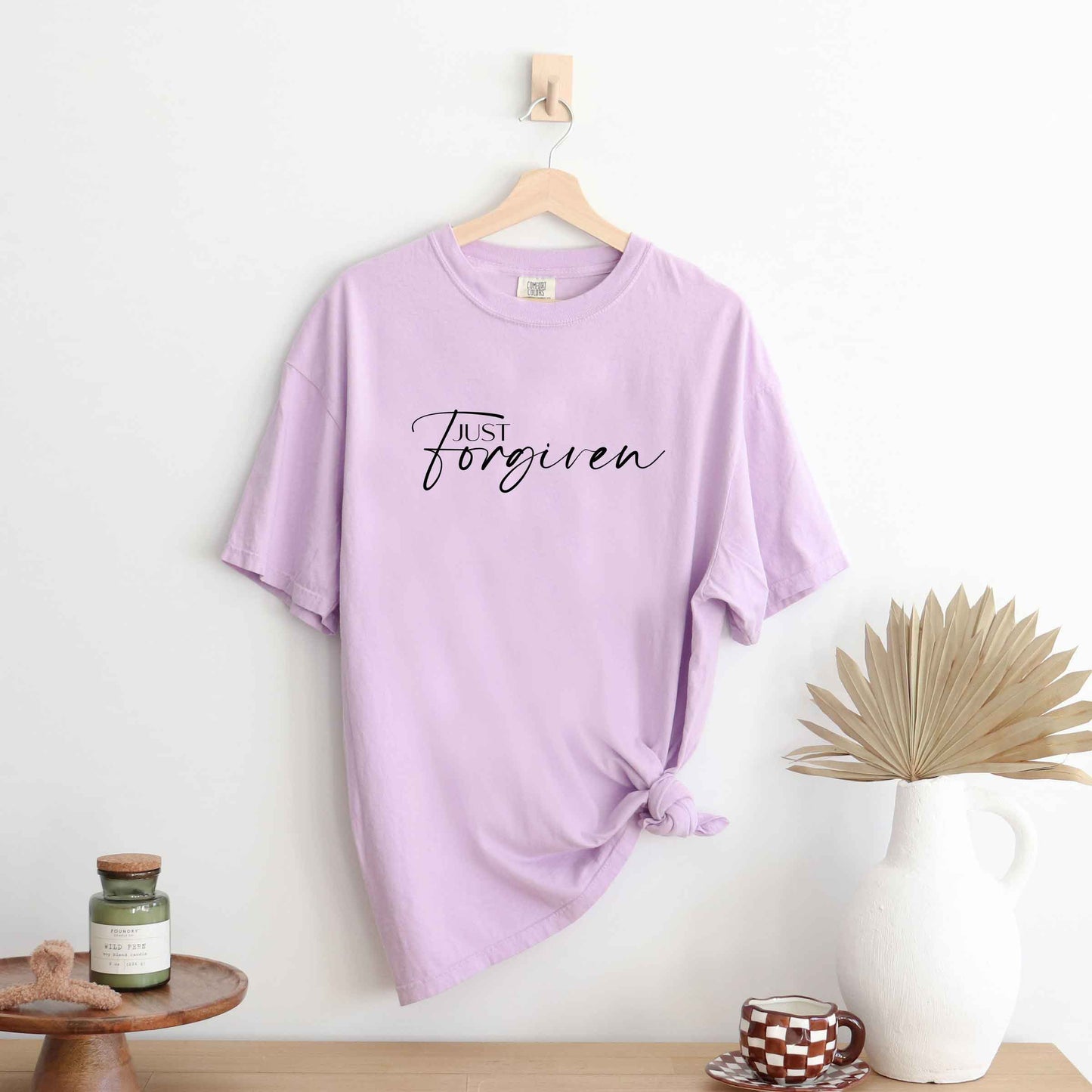 Just Forgiven Cursive | Garment Dyed Tee