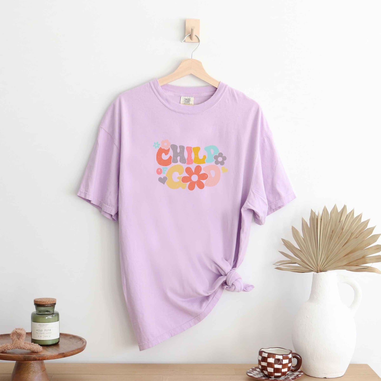 Child of God Flowers | Garment Dyed Tee