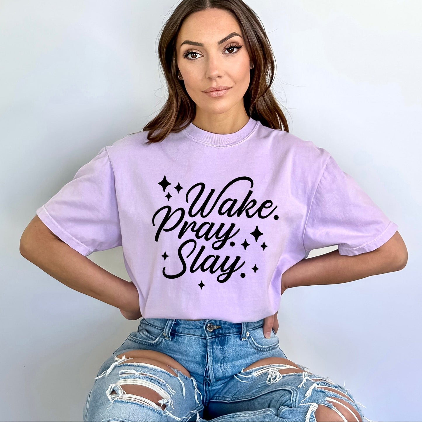 Wake Pray Slay | Garment Dyed Tee