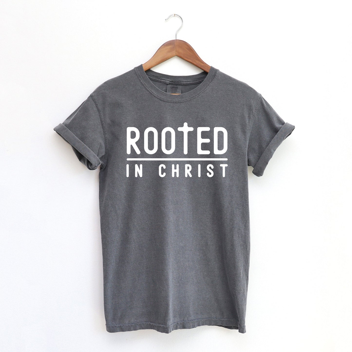 Rooted In Christ | Garment Dyed Tee