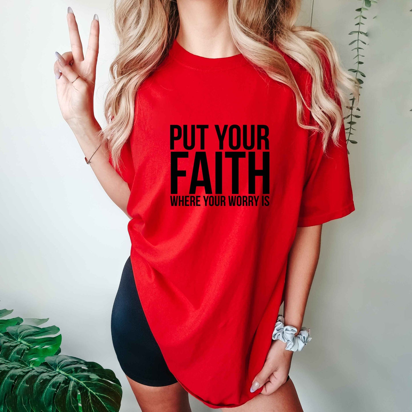 Faith Where Worry Is | Garment Dyed Tee