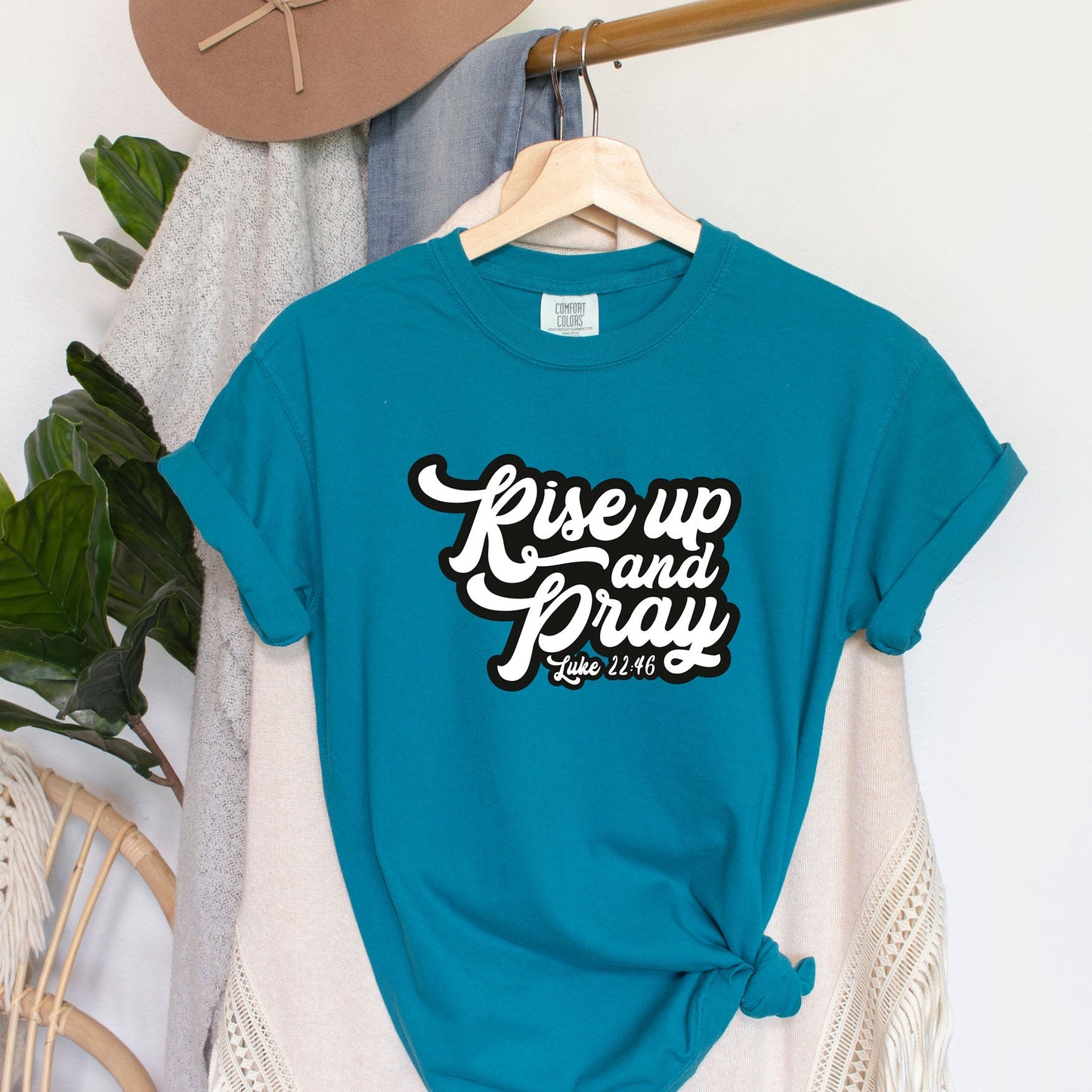 Rise Up And Pray | Garment Dyed Tee