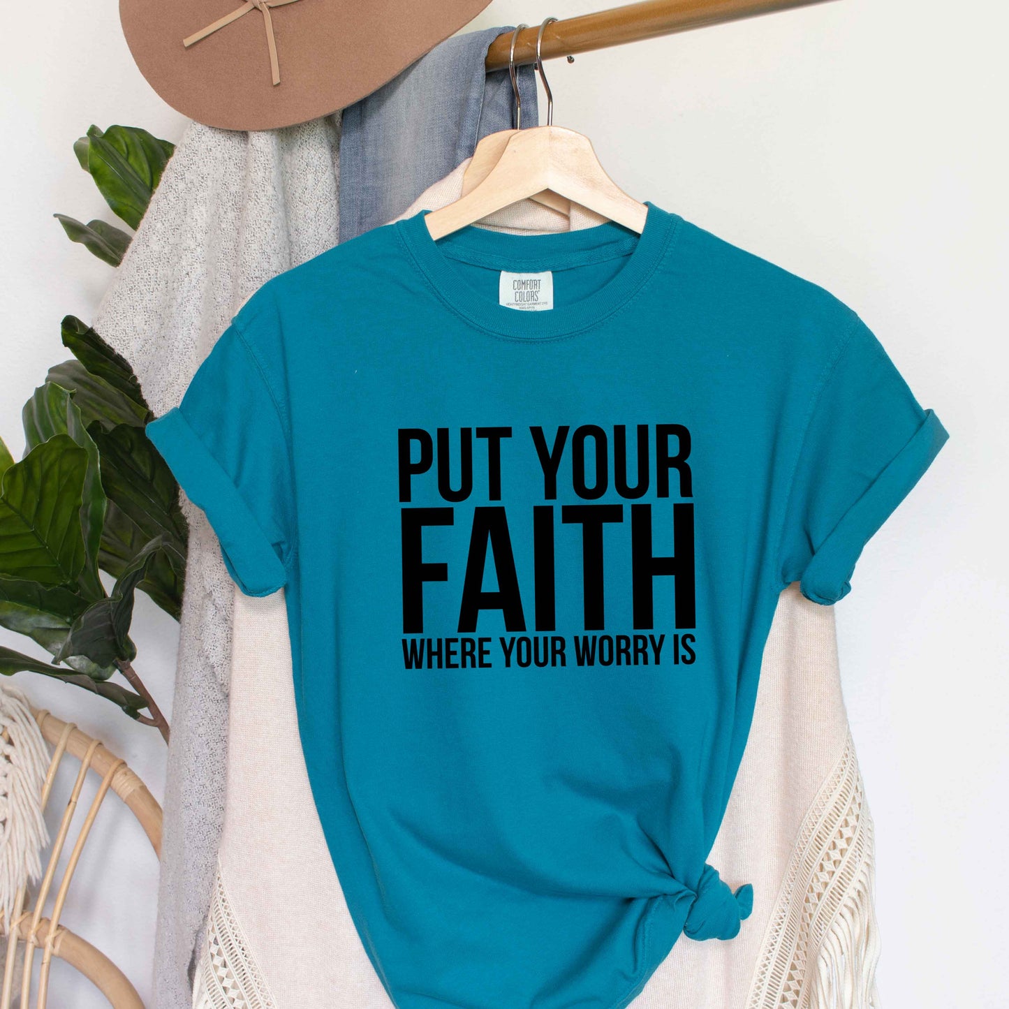 Faith Where Worry Is | Garment Dyed Tee