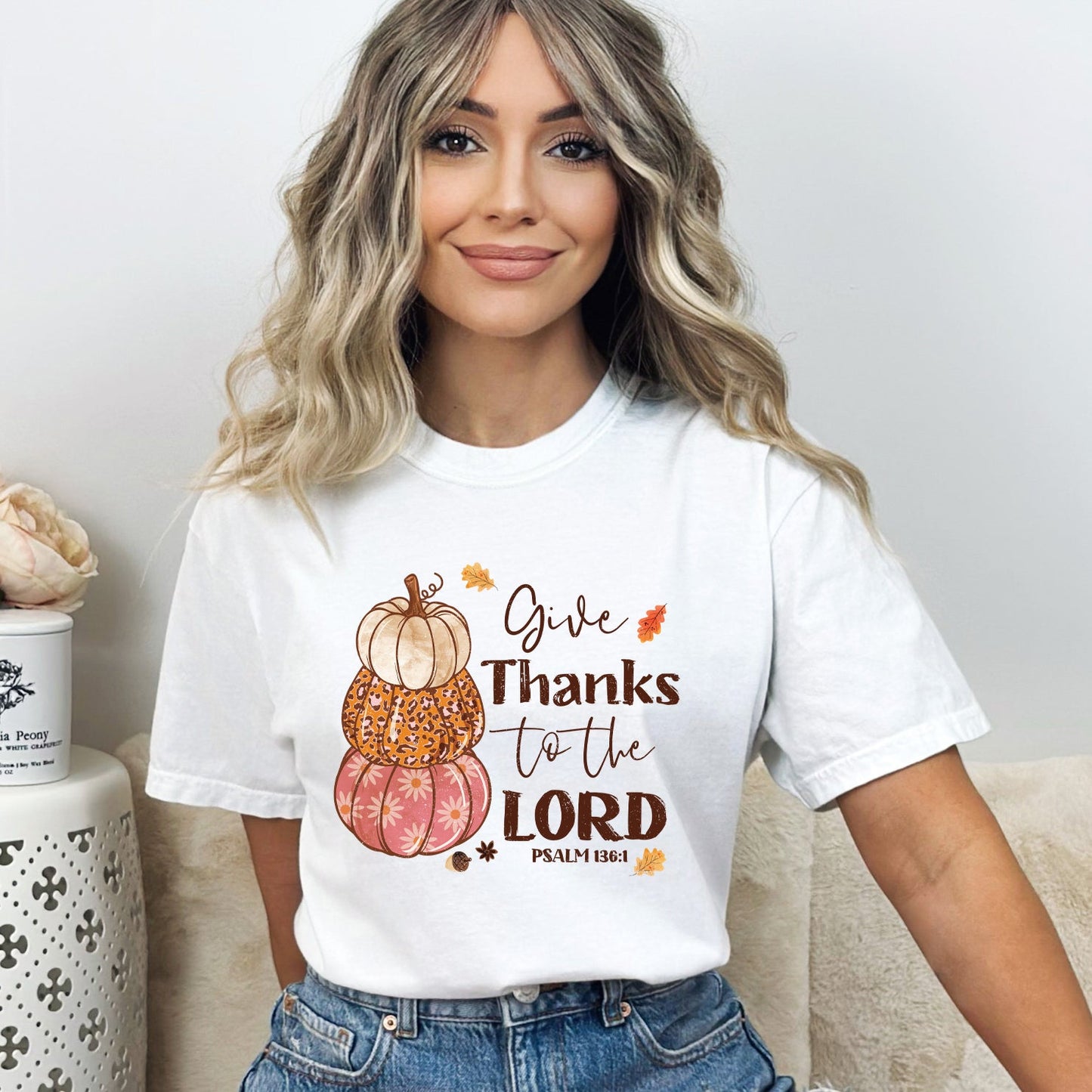 Give Thanks Pumpkins | Garment Dyed Tee