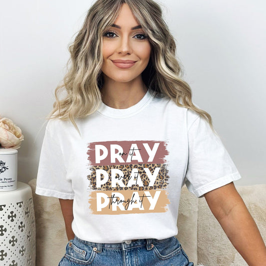 Pray On It Colorful | Garment Dyed Tee