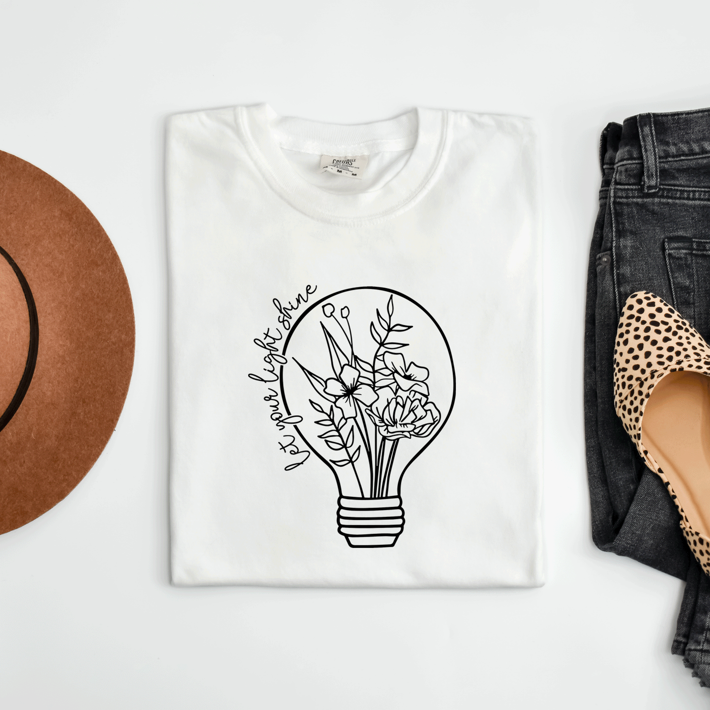 Let Your Light Shine Bulb | Garment Dyed Tee