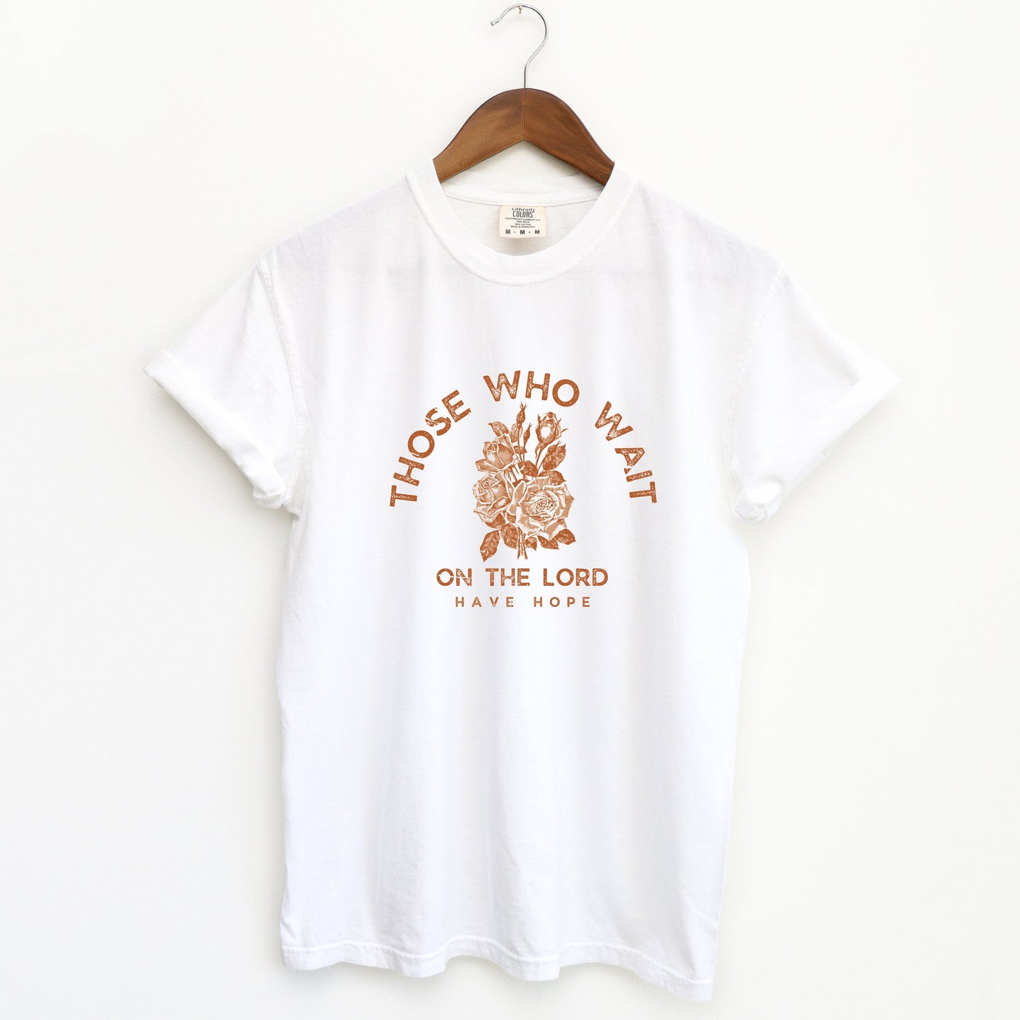 Those Who Wait On The Lord Floral | Garment Dyed Tee