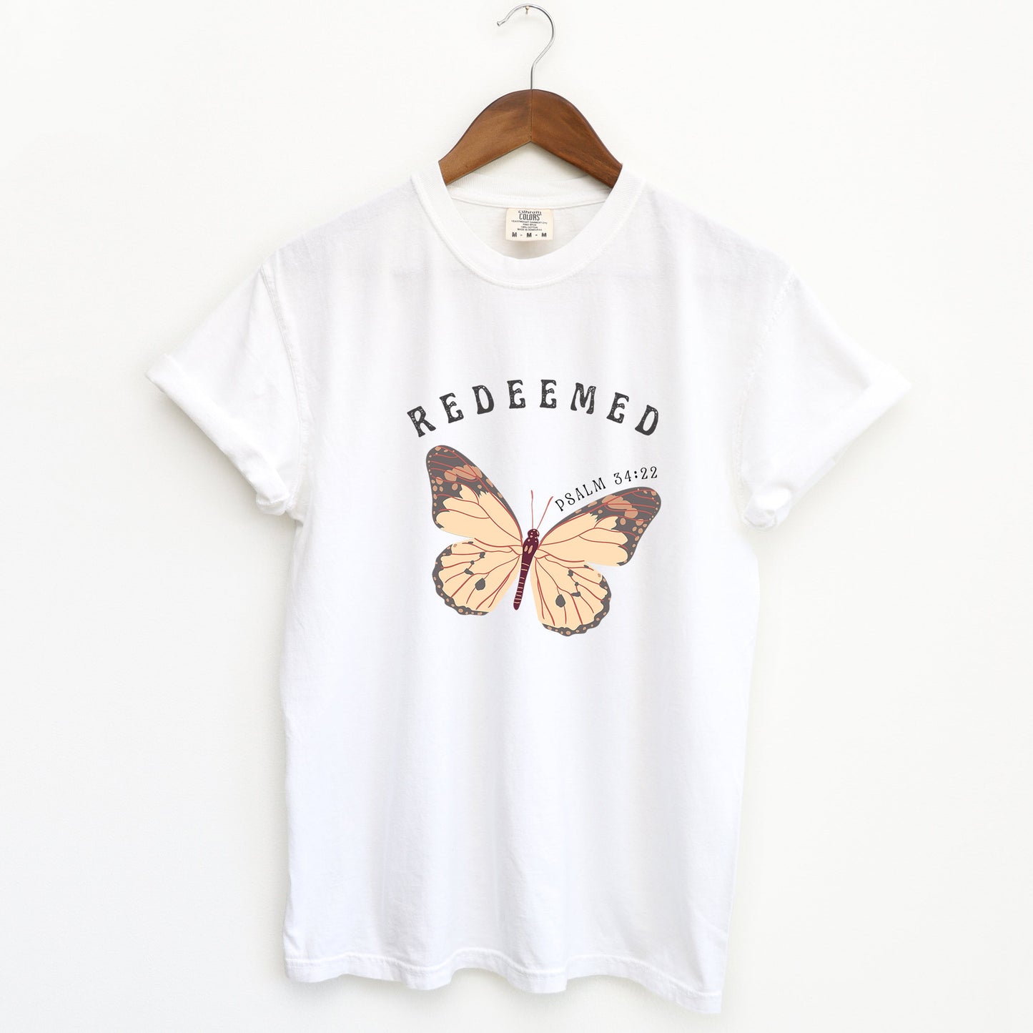 Redeemed Boho Butterfly | Garment Dyed Tee