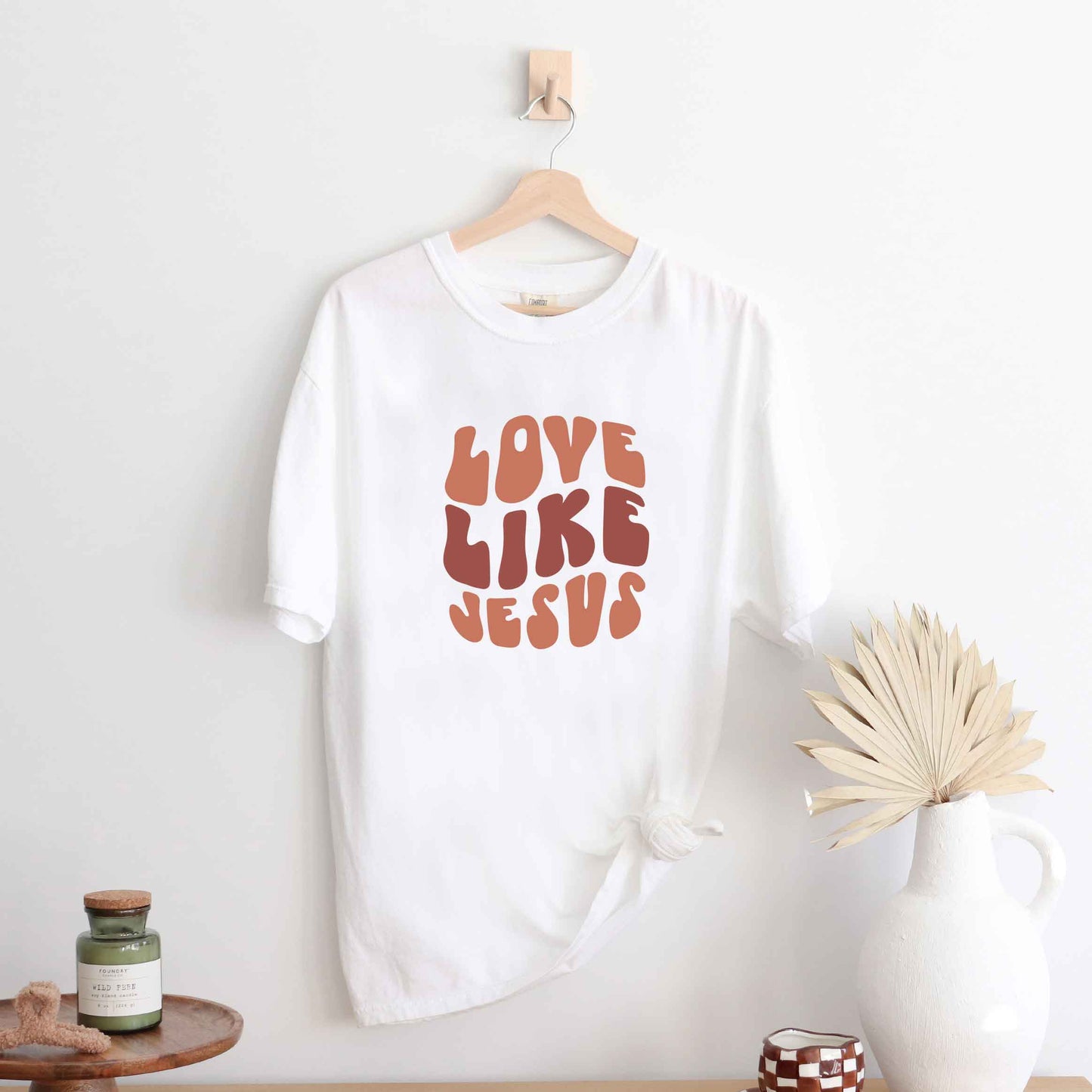 Retro Love Like Jesus | Garment Dyed Tee