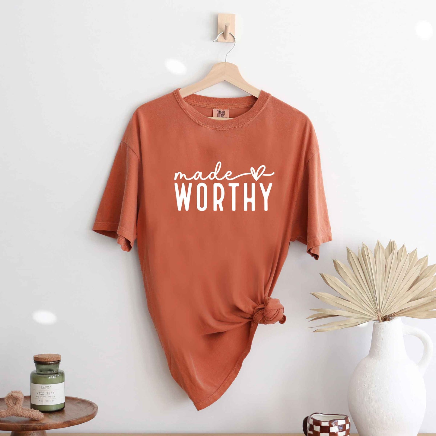 Made Worthy Heart | Garment Dyed Tee