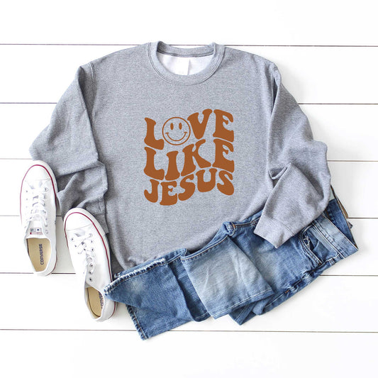 Love Like Jesus Smiley Face | Sweatshirt