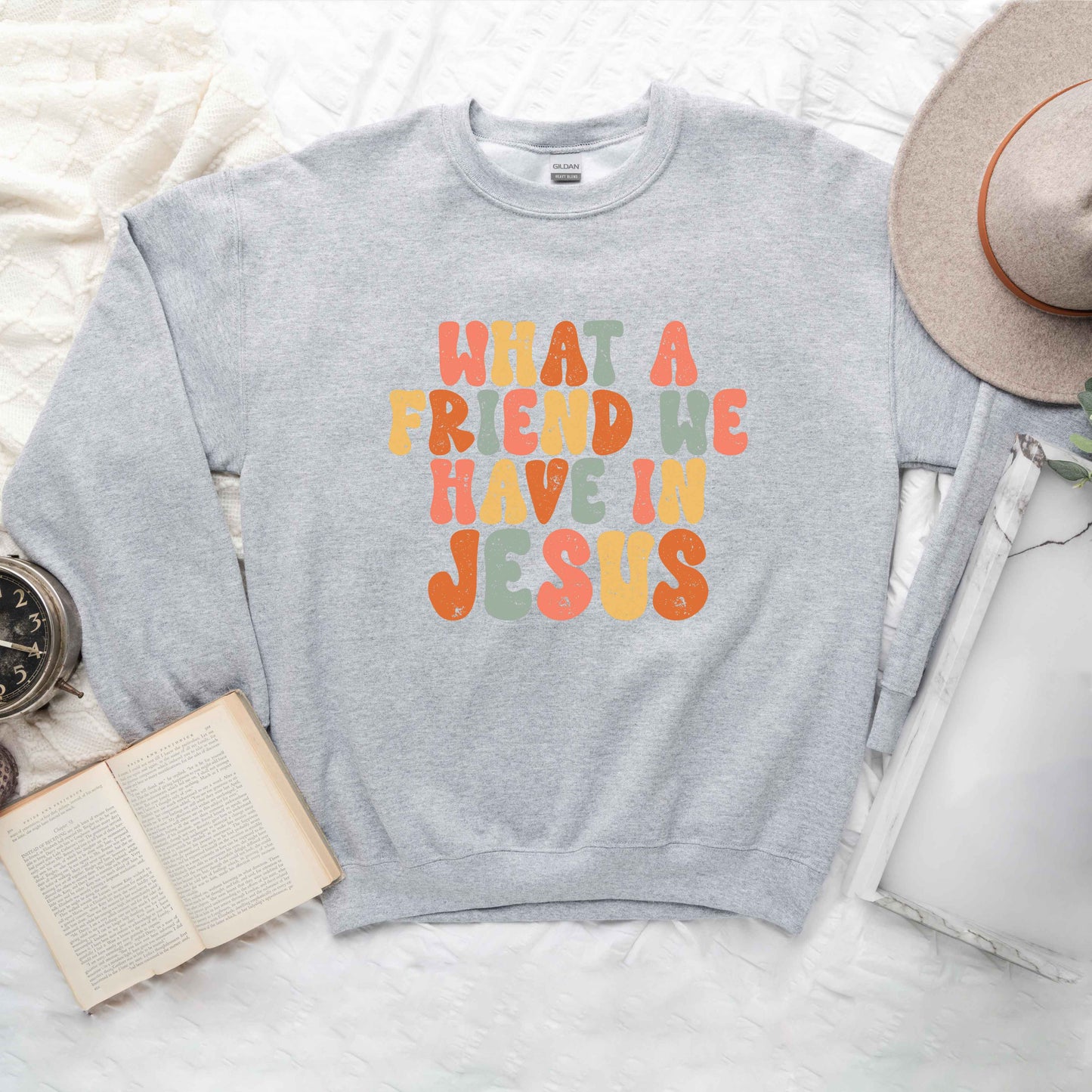 What A Friend We Have In Jesus Colorful | Sweatshirt