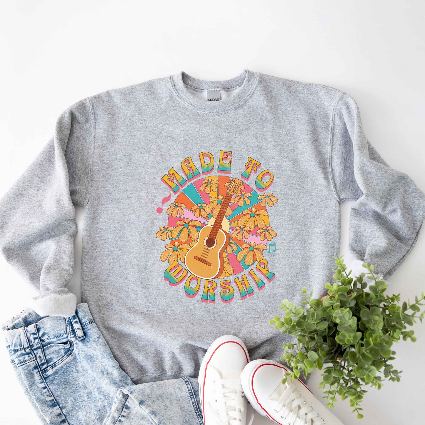 Made To Worship Guitar | Sweatshirt