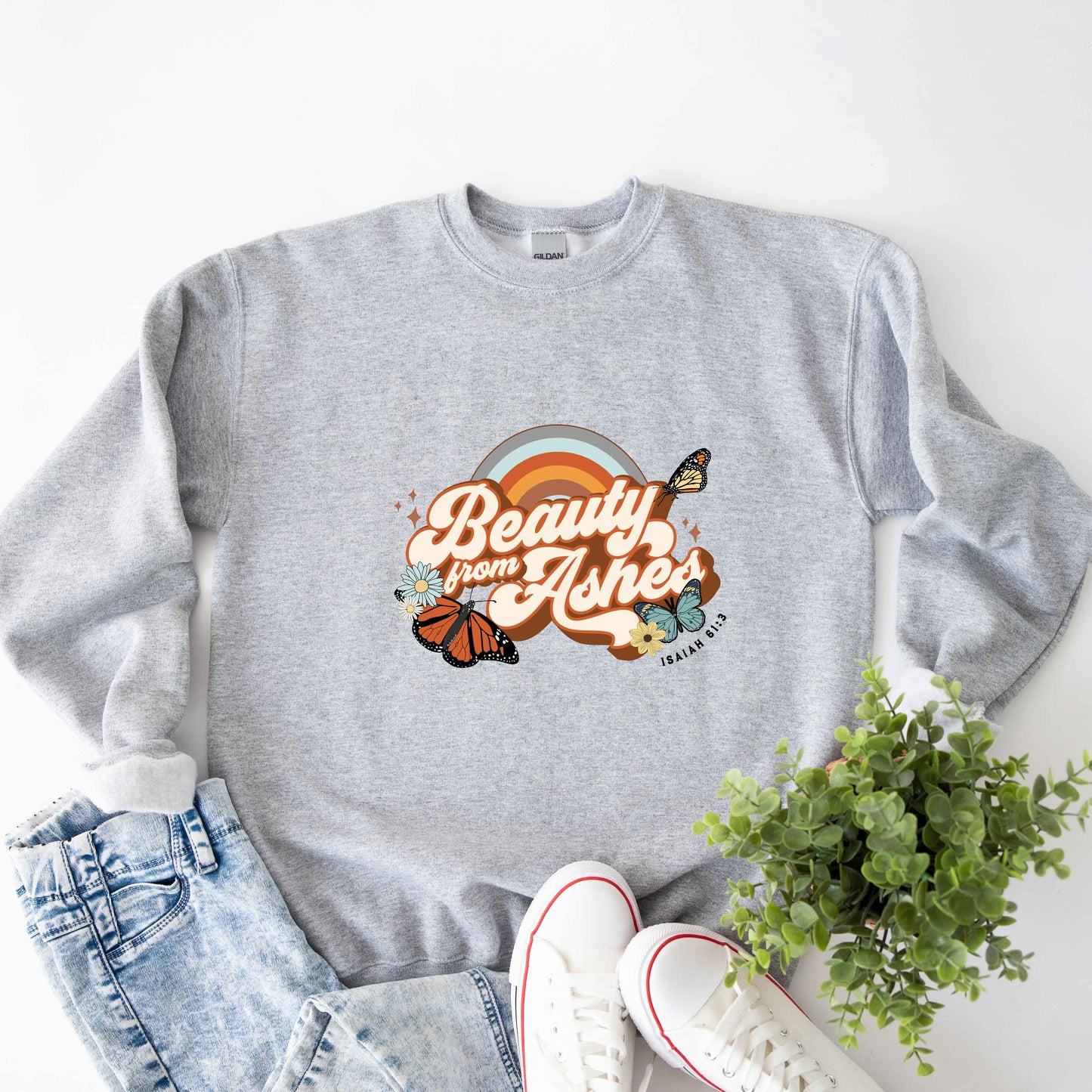 Beauty From Ashes Butterfly | Sweatshirt