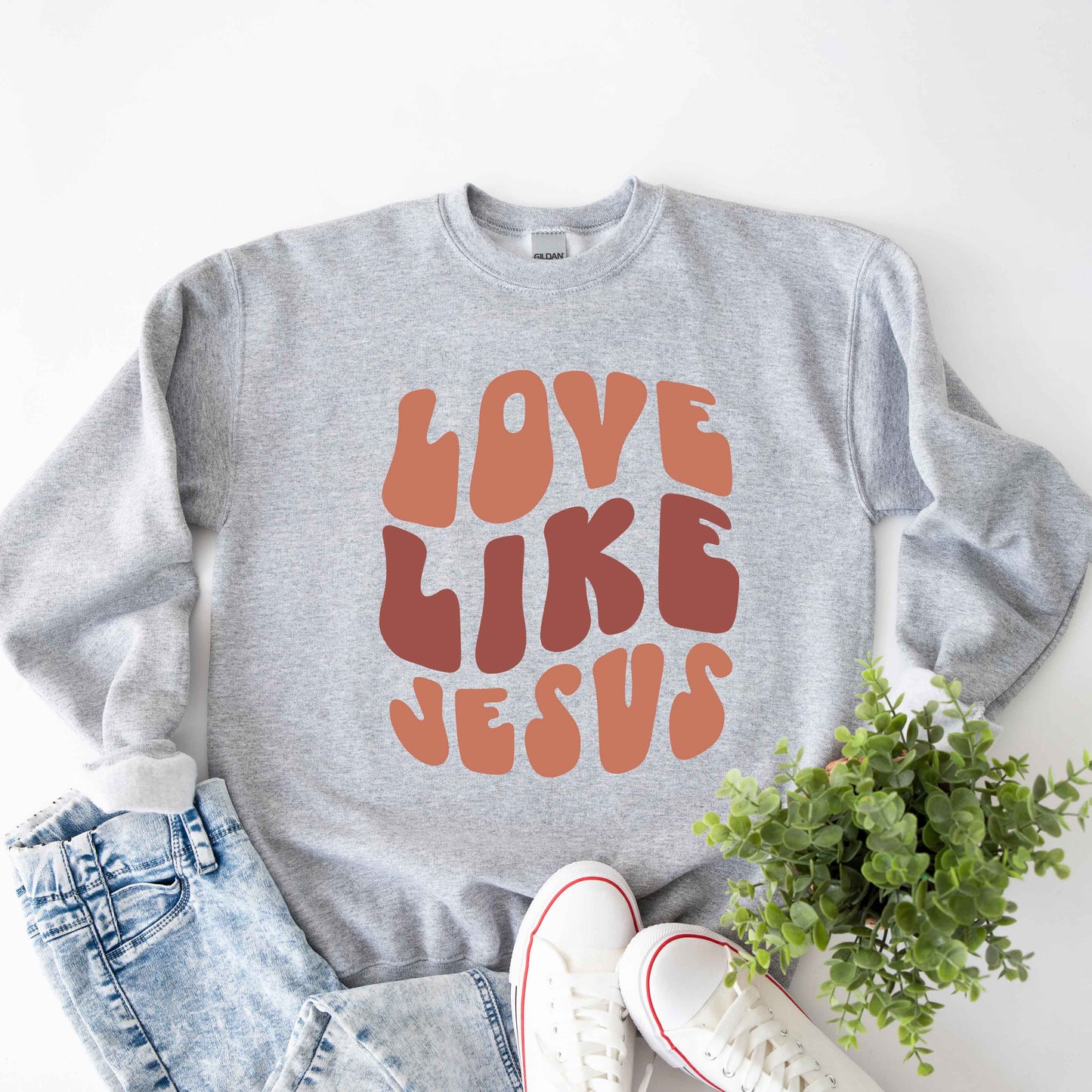 Retro Love Like Jesus | Sweatshirt