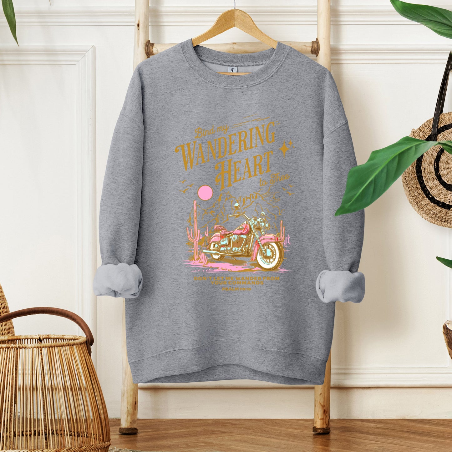 Bind My Wandering Heart Motorcycle | Sweatshirt